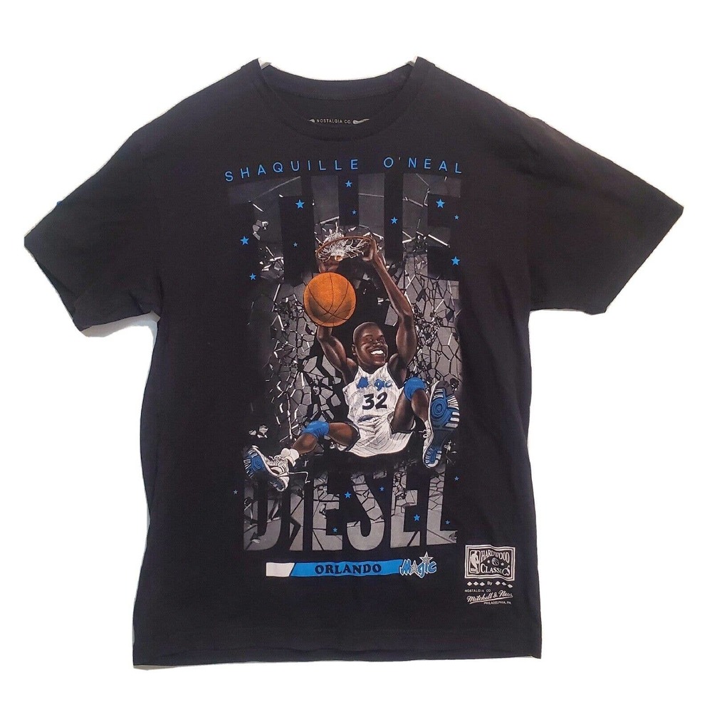Rare 90's Vintage Tee Shaquille O'Neal Orlando Magic SHAQ T Shirt Size Small